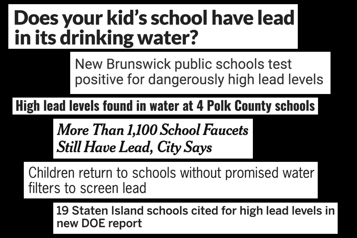 Schools Across the U.S. Dealing with Lead Contamination in Drinking Water